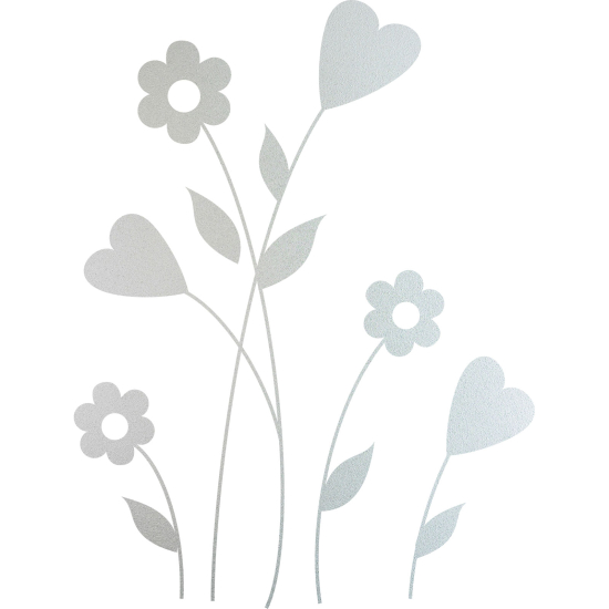 Vinilo Adhesivo Decorativo esmerilado - Flores