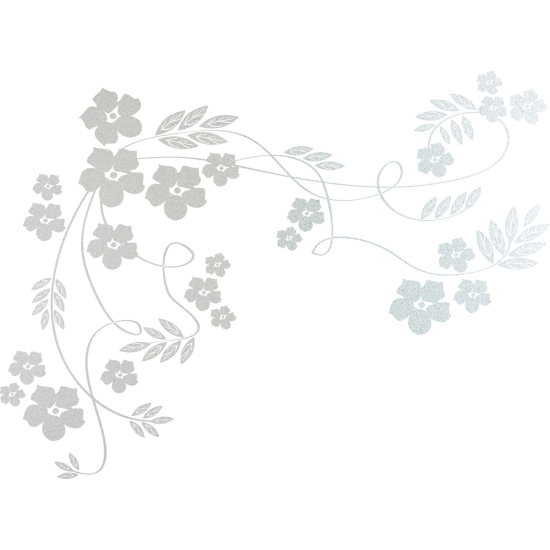 Vinilo Adhesivo Decorativo esmerilado - Flores