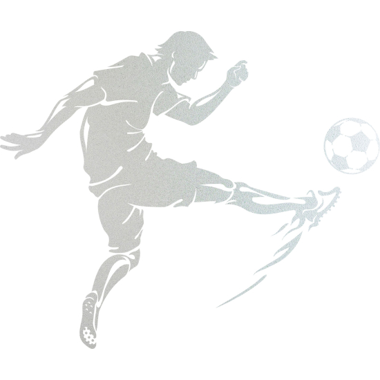 Vinilo Adhesivo Decorativo esmerilado - Futbolista