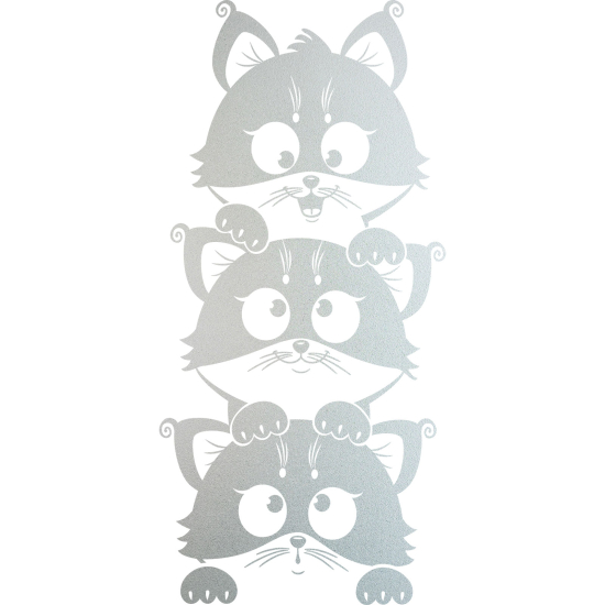 Vinilo Adhesivo Decorativo esmerilado - Gatos