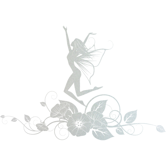 Vinilo Adhesivo Decorativo esmerilado - Hada Flores