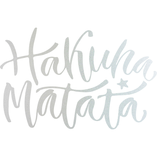 Vinilo Adhesivo Decorativo esmerilado - Hakuna Matata