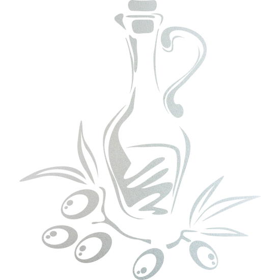 Vinilo Adhesivo Decorativo esmerilado - Jarra de aceite de oliva