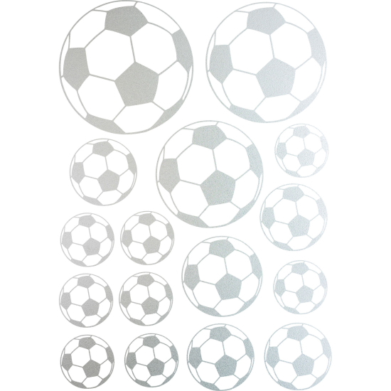 Vinilo Adhesivo Decorativo esmerilado - Kit 16 Balones de fútbol