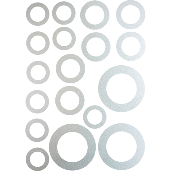 Vinilo Adhesivo Decorativo esmerilado - Kit 18 Rondas