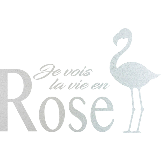 Vinilo Adhesivo Decorativo esmerilado - La vida en rosa