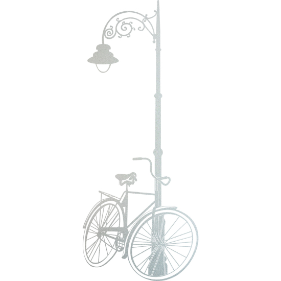 Vinilo Adhesivo Decorativo esmerilado - Lámpara de bicicleta