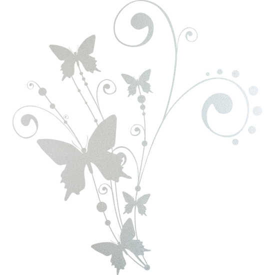 Vinilo Adhesivo Decorativo esmerilado - Mariposas