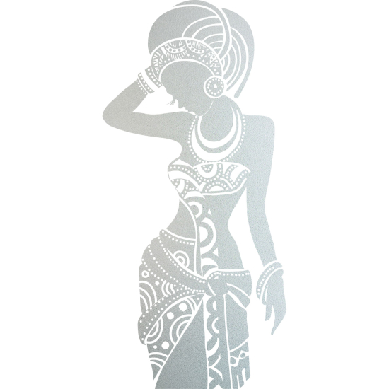 Vinilo Adhesivo Decorativo esmerilado - Mujer africana