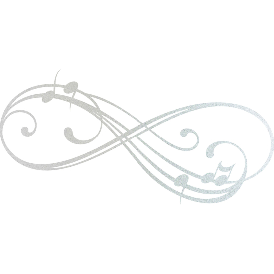 Vinilo Adhesivo Decorativo esmerilado - Notas de música