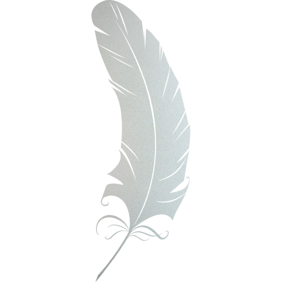 Vinilo Adhesivo Decorativo esmerilado - Pluma