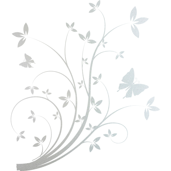 Vinilo Adhesivo Decorativo esmerilado - Rama floral