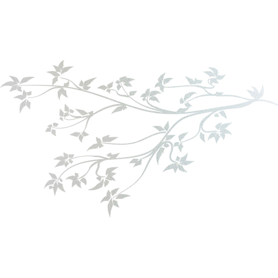 Vinilo Adhesivo Decorativo esmerilado - Rama floral