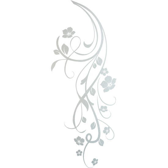 Vinilo Adhesivo Decorativo esmerilado - Rama floral