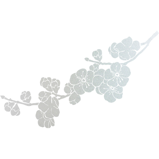 Vinilo Adhesivo Decorativo esmerilado - Rama floral
