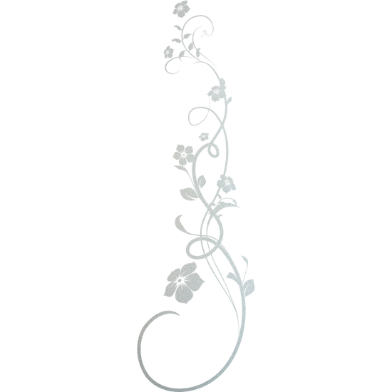 Vinilo Adhesivo Decorativo esmerilado - Rama floral
