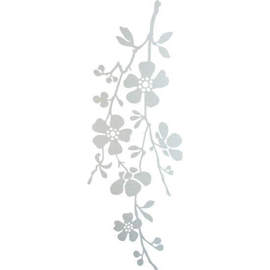 Vinilo Adhesivo Decorativo esmerilado - Rama floral