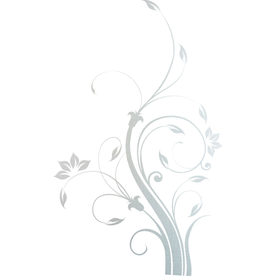 Vinilo Adhesivo Decorativo esmerilado - Rama floral