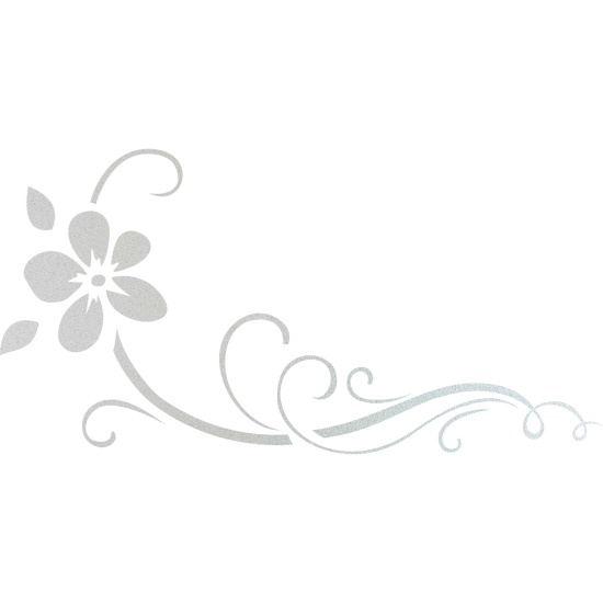 Vinilo Adhesivo Decorativo esmerilado - Rama floral