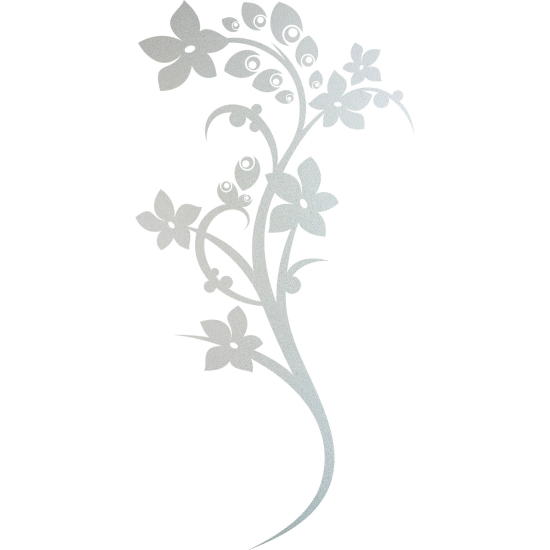 Vinilo Adhesivo Decorativo esmerilado - Rama floral