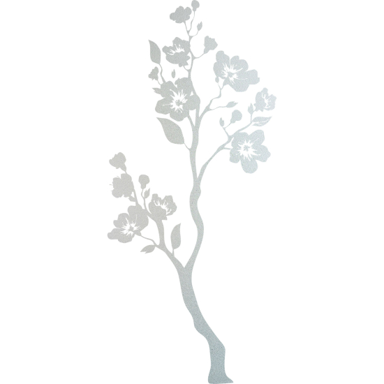 Vinilo Adhesivo Decorativo esmerilado - Rama floral