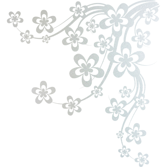 Vinilo Adhesivo Decorativo esmerilado - Rama floral