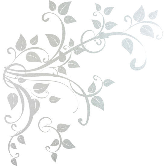 Vinilo Adhesivo Decorativo esmerilado - Rama floral