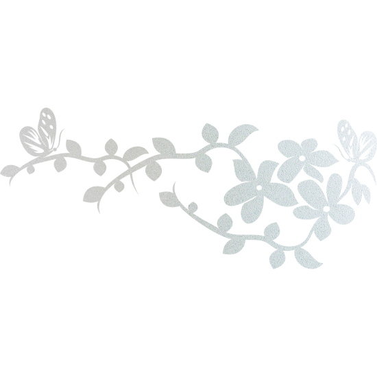 Vinilo Adhesivo Decorativo esmerilado - Rama floral