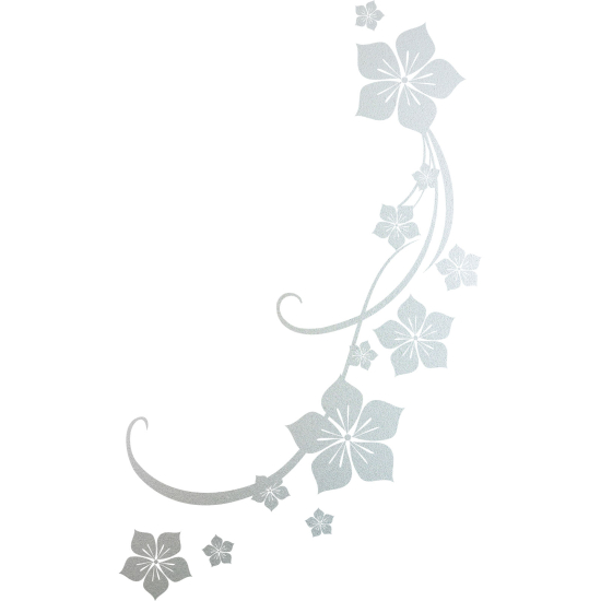 Vinilo Adhesivo Decorativo esmerilado - Rama floral