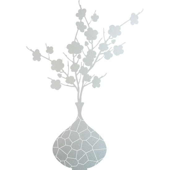 Vinilo Adhesivo Decorativo esmerilado - Ramo de Flores