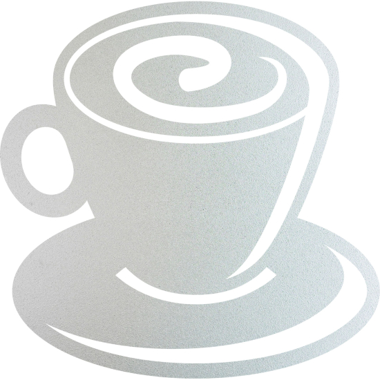 Vinilo Adhesivo Decorativo esmerilado - Taza de café