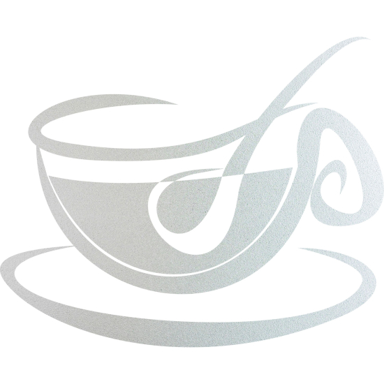 Vinilo Adhesivo Decorativo esmerilado - Taza de café