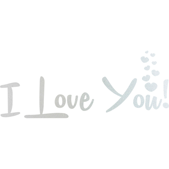Vinilo Adhesivo Decorativo esmerilado - ¡Te amo!