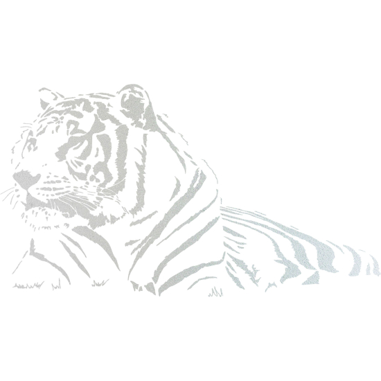 Vinilo Adhesivo Decorativo esmerilado - Tigre