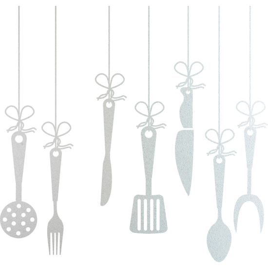 Vinilo Adhesivo Decorativo esmerilado - Utensilios de cocina