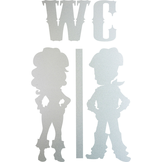 Vinilo Adhesivo Decorativo esmerilado - WC salón