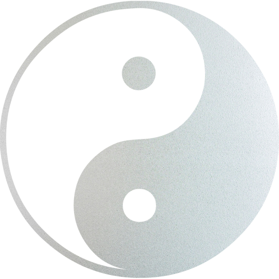 Vinilo Adhesivo Decorativo esmerilado - Yin Yang