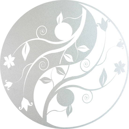 Vinilo Adhesivo Decorativo esmerilado - Yin Yang
