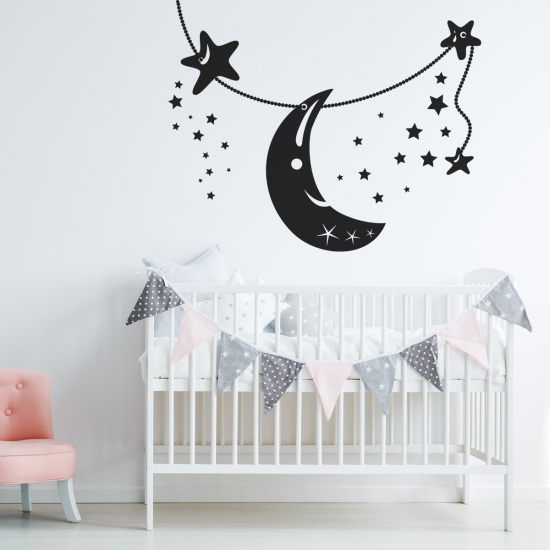 Vinilo Adhesivo Decorativo - Estrellas Luna