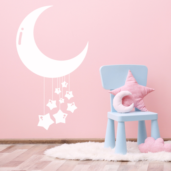 Vinilo Adhesivo Decorativo - Estrellas Luna