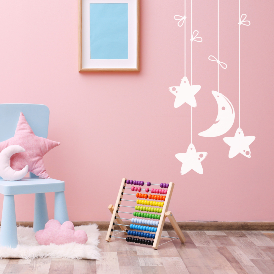 Vinilo Adhesivo Decorativo - Estrellas Luna