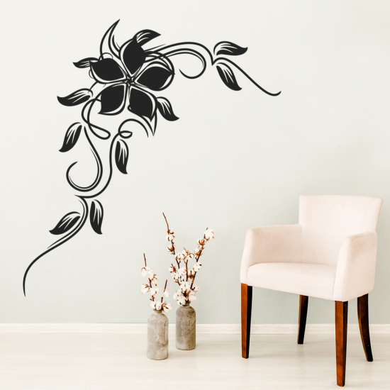 Vinilo Adhesivo Decorativo - Flor Ornamento