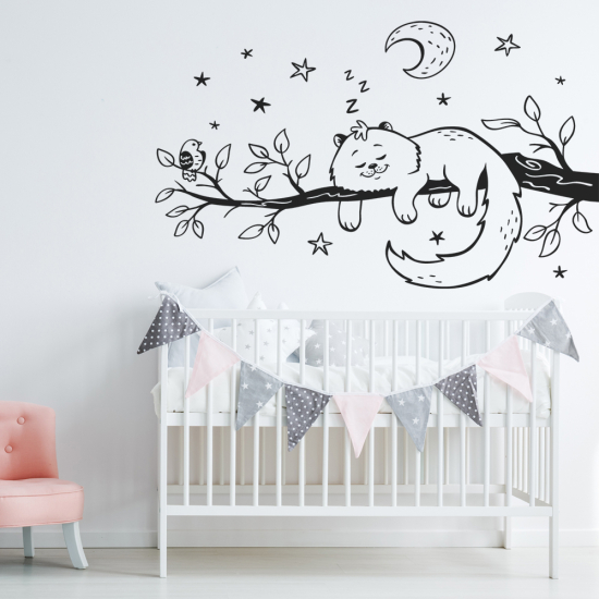 Vinilo Adhesivo Decorativo - Gato Luna