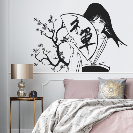 Vinilo Adhesivo Decorativo - Geisha