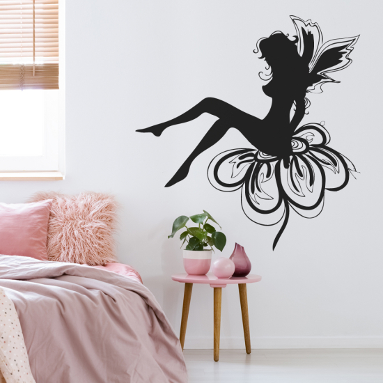 Vinilo Adhesivo Decorativo - Hada Flor