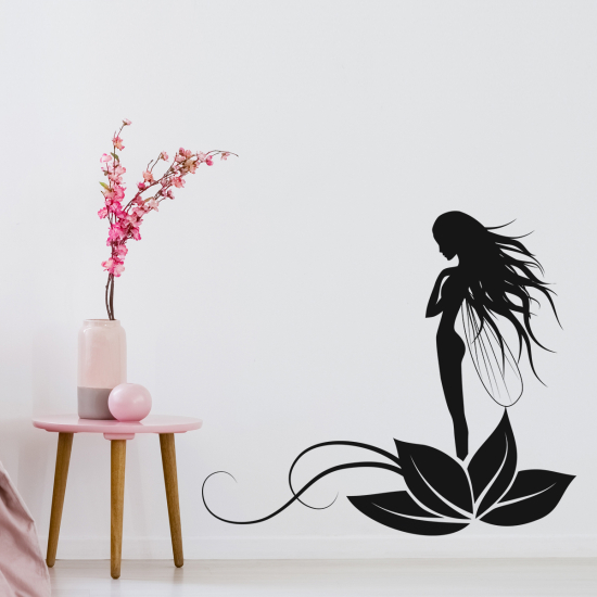Vinilo Adhesivo Decorativo - Hada Flor