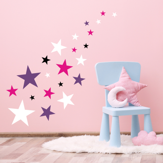 Vinilo Adhesivo Decorativo - Kit 22 Estrellas
