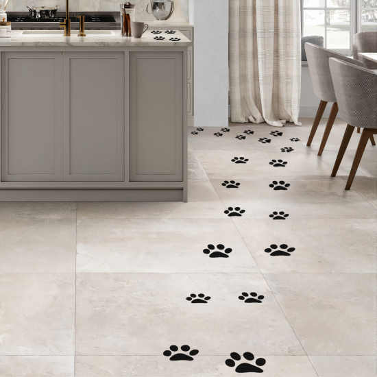 Vinilo Adhesivo Decorativo - Kit 25 huellas de gato