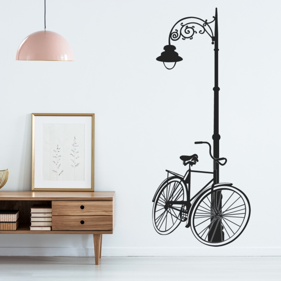Vinilo Adhesivo Decorativo - Lámpara de bicicleta