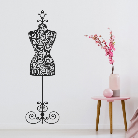 Vinilo Adhesivo Decorativo - Maniquí de costura